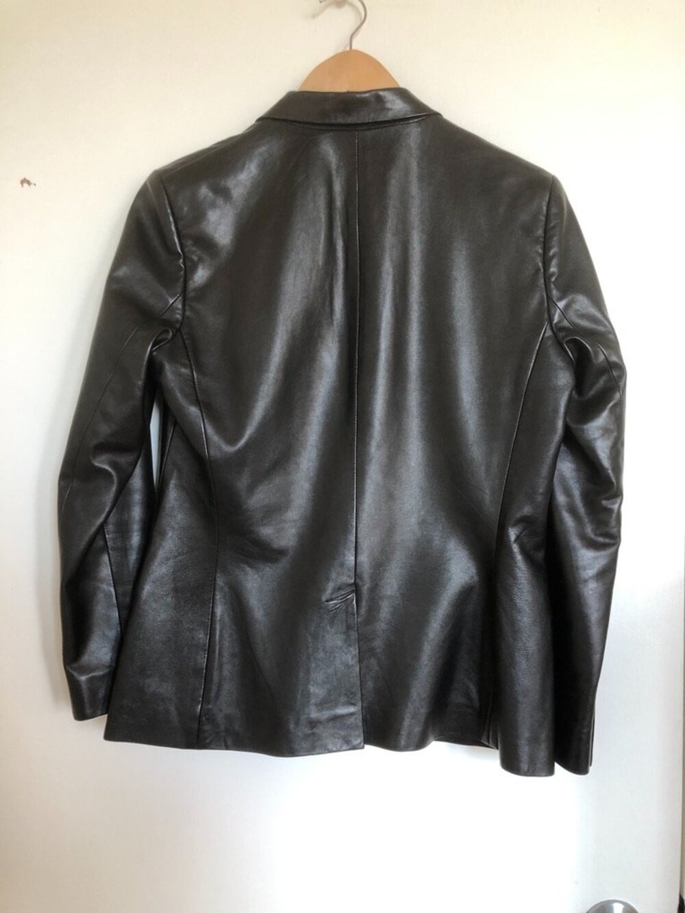 Ralph Lauren Lambskin Leather Blazer - Picture 3 of 9